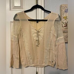 AEO Lace Peasant Bohemian Too